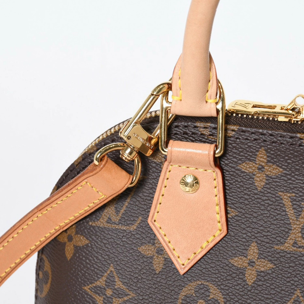 Louis Vuitton Monogram Bag Shoulder 2way Alma Brown